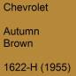 Preview: Chevrolet, Autumn Brown, 1622-H (1955).